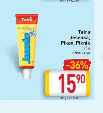 Billa Tatra jesenka, pikao, piknik nabídka