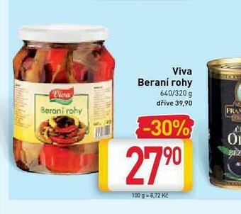 Billa Viva beraní rohy nabídka