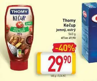 Billa Thomy kečup nabídka
