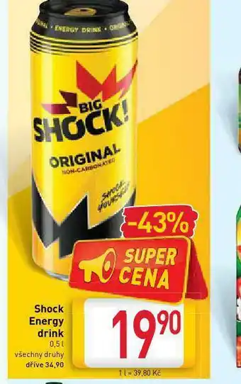 Billa Bih shock energy drink nabídka