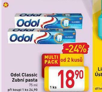 Billa Odol classic zubní pasta nabídka