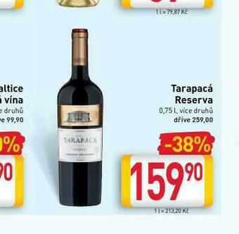 Billa Tarapacá reserva nabídka