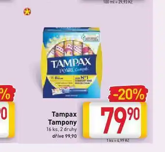Billa Tampax tampony nabídka