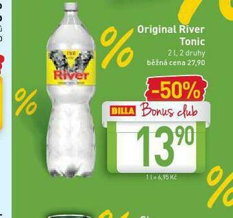 Billa Original river tonic nabídka