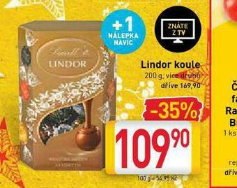 Billa Lindor koule nabídka
