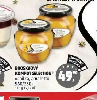 Penny Market Broskvový kompot selection nabídka