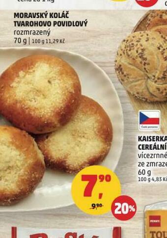 Penny Market Moravský koláč tvarohovo povidlový nabídka