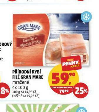 Penny Market Přírodní rybí filé gran mare nabídka