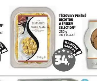 Penny Market Těstoviny plněné ricotou a špekem selection nabídka