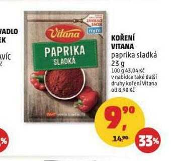 Penny Market Koření vitana nabídka