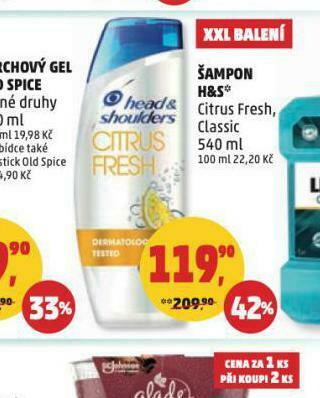 Penny Market Head&amp;shoulders šampon nabídka