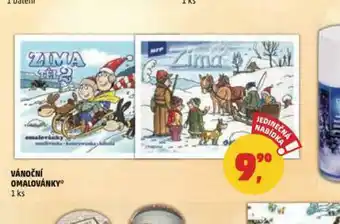 Penny Market Vánoční omalovánky nabídka