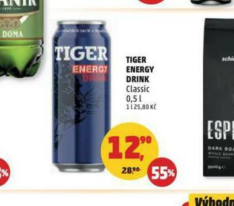 Penny Market Tiger energy drink nabídka