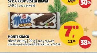 Penny Market Monte snack nabídka