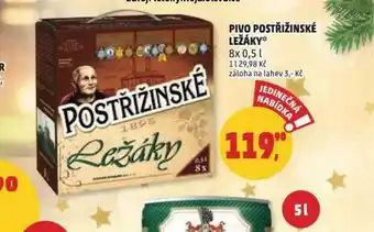 Penny Market Pivo postřižinské ležáky nabídka