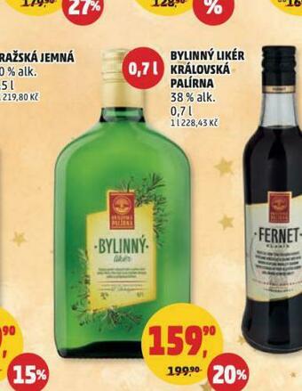 Penny Market Bylinný likér královská palírna nabídka
