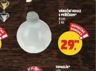 Penny Market Vánoční koule s peříčkem nabídka