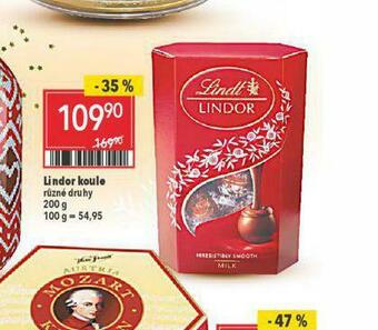 Globus Lindor koule nabídka
