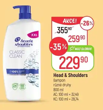 Globus Head & Shoulders šampon nabídka