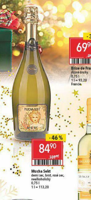 Globus Mucha sekt nabídka