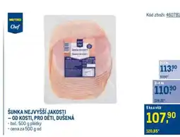 Makro Šunka nejvyšší jakosti - od kosti, pro děti, dušená nabídka