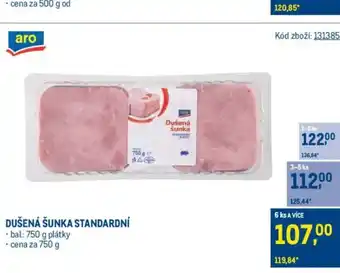 Makro Dušená šunka standardní nabídka