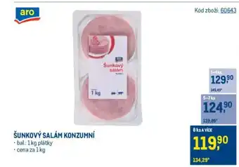 Makro Šunkový salám konzumní nabídka