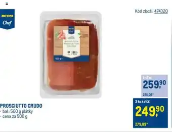 Makro Prosciutto crudo nabídka