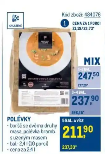 Makro Polévky nabídka