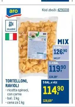 Makro Tortelloni, ravioli nabídka