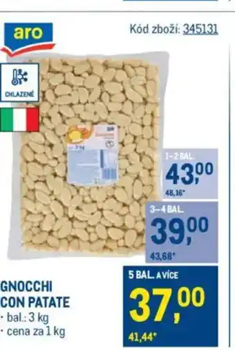 Makro Gnocchi con patate nabídka