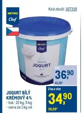 Makro JOGURT BÍLÝ KRÉMOVÝ 4% nabídka