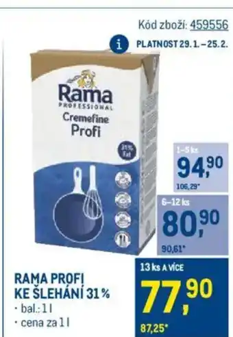 Makro Rama profi ke šlehání 31% nabídka