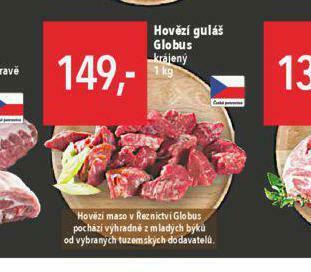 Globus Hovězí guláš nabídka