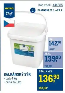 Makro Balkánský sýr nabídka