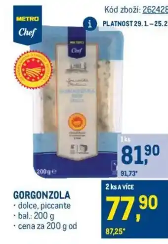 Makro Gorgonzola nabídka