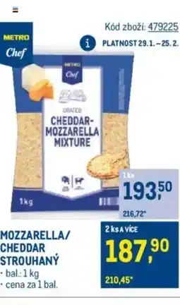 Makro Mozzarella/ cheddar strouhaný nabídka