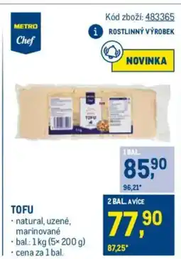 Makro Tofu nabídka