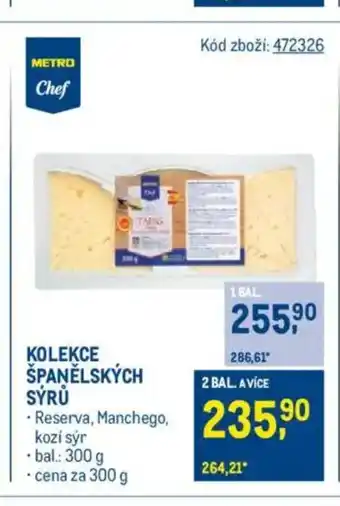 Makro Kolekce španělských sýrů nabídka