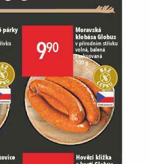 Globus Moravská klobása nabídka