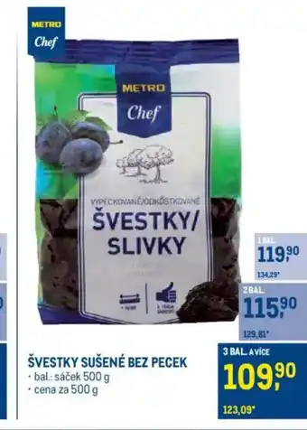 Makro Švestky sušené bez pecek nabídka