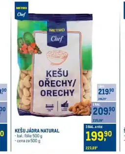 Makro Kešu jádra natural nabídka