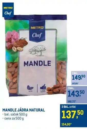 Makro Mandle jádra natural nabídka