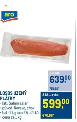 Makro Losos uzený plátky nabídka