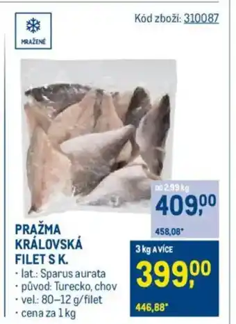 Makro Pražma královská filet s k. nabídka