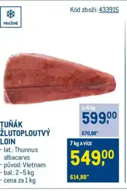 Makro Tuňák žlutoploutvý loin nabídka