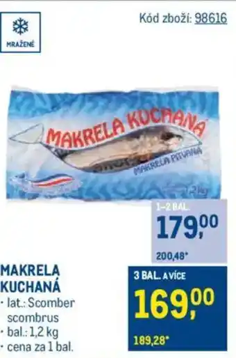 Makro Makrela kuchaná nabídka