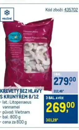 Makro Krevety bez hlavy s krunýřem nabídka