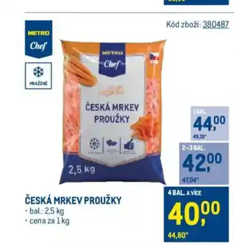 Makro Česká mrkev proužky nabídka