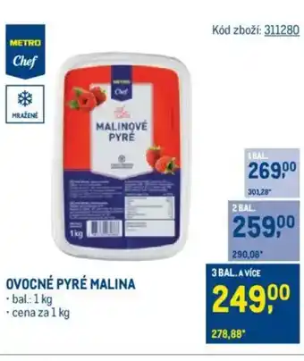 Makro Ovocné pyré malina nabídka